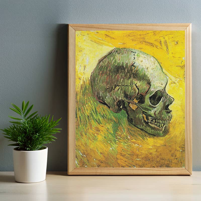 Skull by Vincent van Gogh Paint by Number - Famous Skull Art