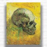 Skull by Vincent van Gogh Paint by Numbers - Famous Skull Art