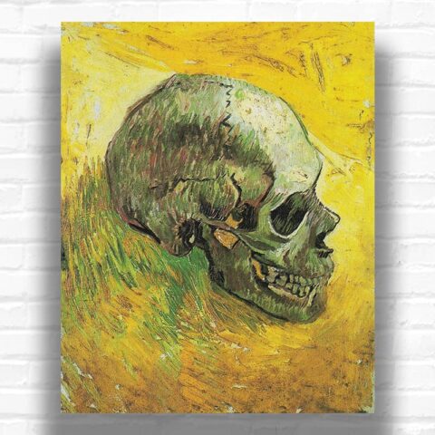 Skull by Vincent van Gogh Paint by Numbers - Famous Skull Art