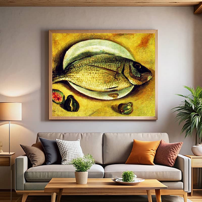 Still Life – Fish by Salvador Dali Paint by Number - Famous Artwork