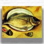 Still Life – Fish by Salvador Dali Paint by Numbers - Famous Artwork
