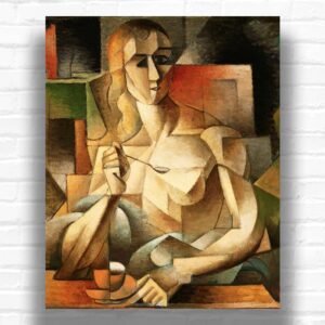 Tea Time by Jean Metzinger Paint by Numbers – Famous Cubist Portrait