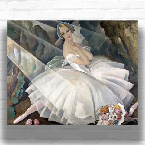 The Ballerina Ulla Poulsen in the Ballet Chopiniana by Gerda Wegener – Paint by Numbers