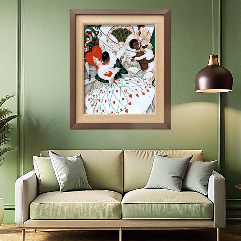 The Carnival by Gerda Wegener Paint by Number - Famous Art Nouveau Art