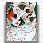 The Carnival by Gerda Wegener Paint by Numbers - Famous Art Nouveau Art