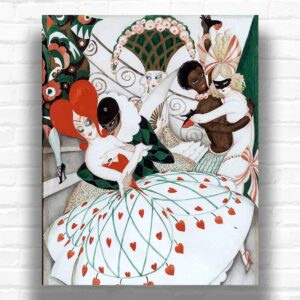 The Carnival by Gerda Wegener Paint by Numbers - Famous Art Nouveau Art