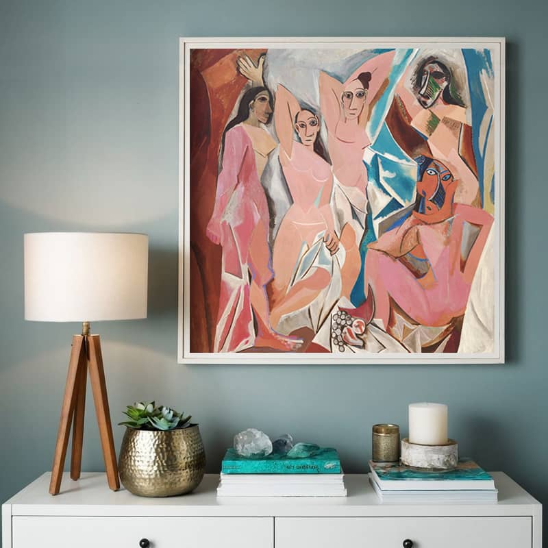 The Girls of Avignon by Pablo Picasso Paint by Number - Famous Nude Cubism Art
