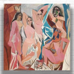 The Girls of Avignon by Pablo Picasso Paint by Numbers - Famous Nude Cubism Art