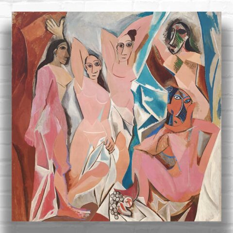 The Girls of Avignon by Pablo Picasso Paint by Numbers - Famous Nude Cubism Art