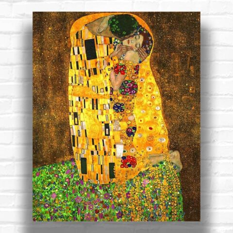 The Kiss by Gustav Klimt Paint by Numbers – Art Nouveau Famous Art