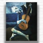 The Old Blind Guitarist by Pablo Picasso Paint by Numbers – Blue Period Art