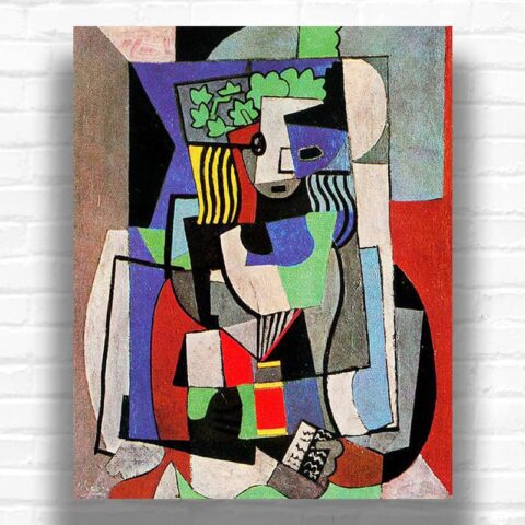 The Student by Pablo Picasso Paint by Numbers - Famous Cubism Geometric Art