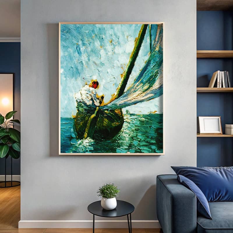 The Tartan 'El Son' by Salvador Dali Paint by Number - Famous Sailing Art