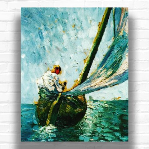 The Tartan 'El Son' by Salvador Dali Paint by Numbers - Famous Sailing Art