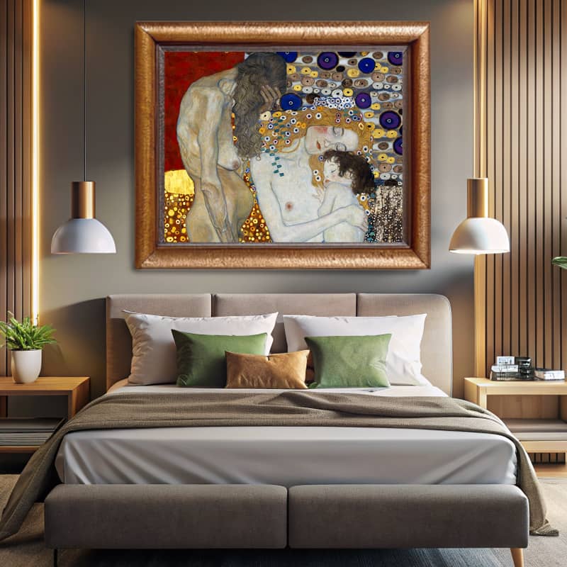 The Three Ages of Woman by Gustav Klimt Paint by Number - Famous Artwork