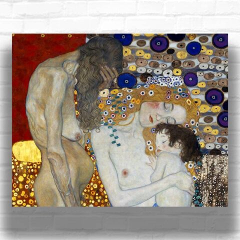 The Three Ages of Woman by Gustav Klimt Paint by Numbers - Famous Artwork