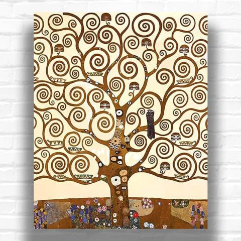 The Tree of Life by Gustav Klimt Paint by Numbers - Famous Tree Art