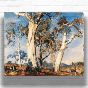 The White Gum by Hans Heysen Paint by Numbers - Australian Bush Landscape Art
