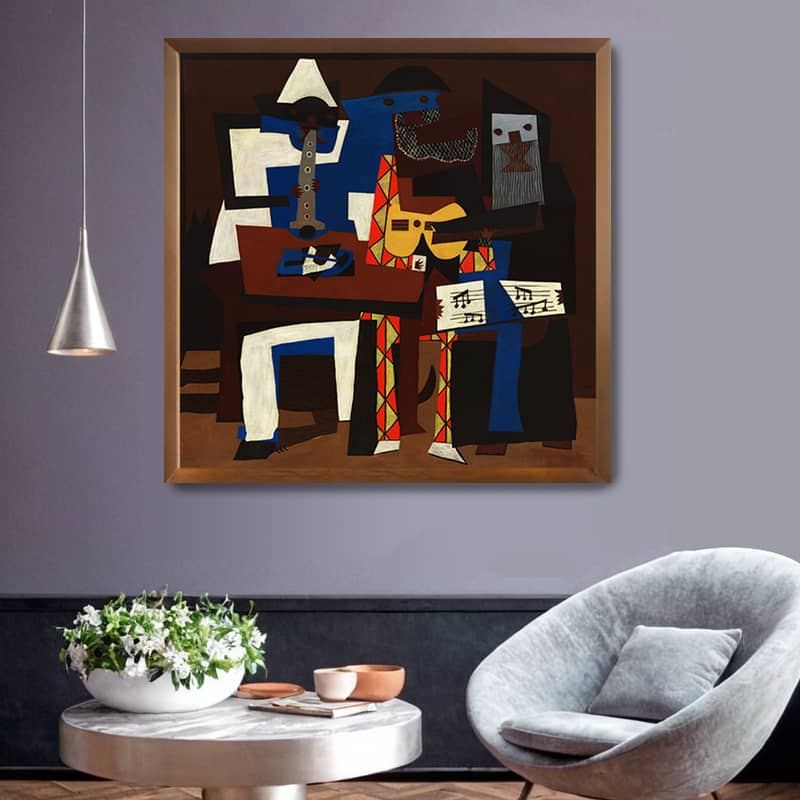 Three Musicians by Pablo Picasso Paint by Number - Famous Cubist Art