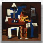 Three Musicians by Pablo Picasso Paint by Numbers - Famous Cubist Art