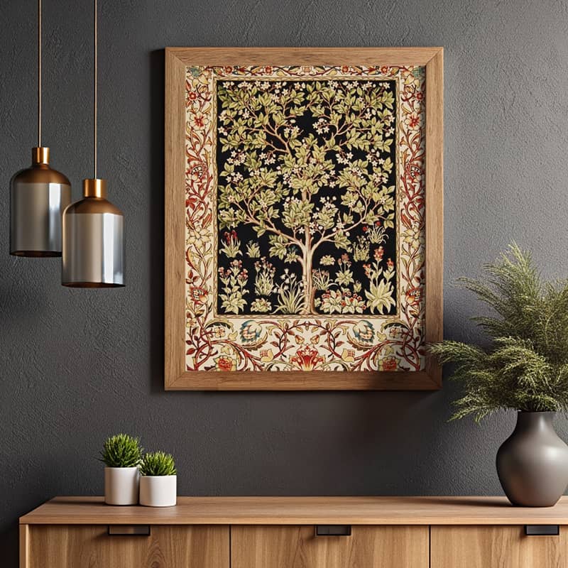 Tree of Life Art by William Morris Paint by Number – Famous Tapestry Artwork