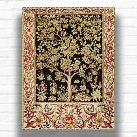 Tree of Life Art by William Morris Paint by Numbers – Famous Tapestry Artwork