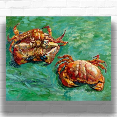 Two Crabs by Vincent van Gogh Paint by Numbers - Famous Seafood Artwork