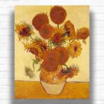 Vase with Fifteen Sunflowers by Van Gogh Paint by Numbers - Most Famous Art