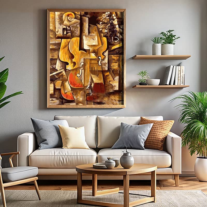 Violin and Grapes by Pablo Picasso Paint by Number - Famous Still Life Art