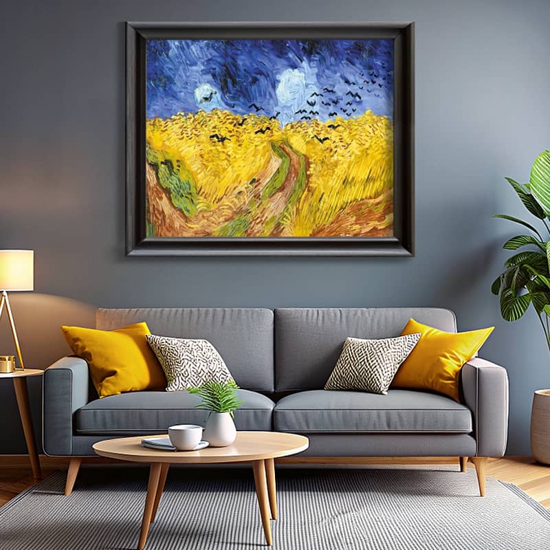 Wheatfield with Crows by Vincent van Gogh Paint by Number - Famous Artwork