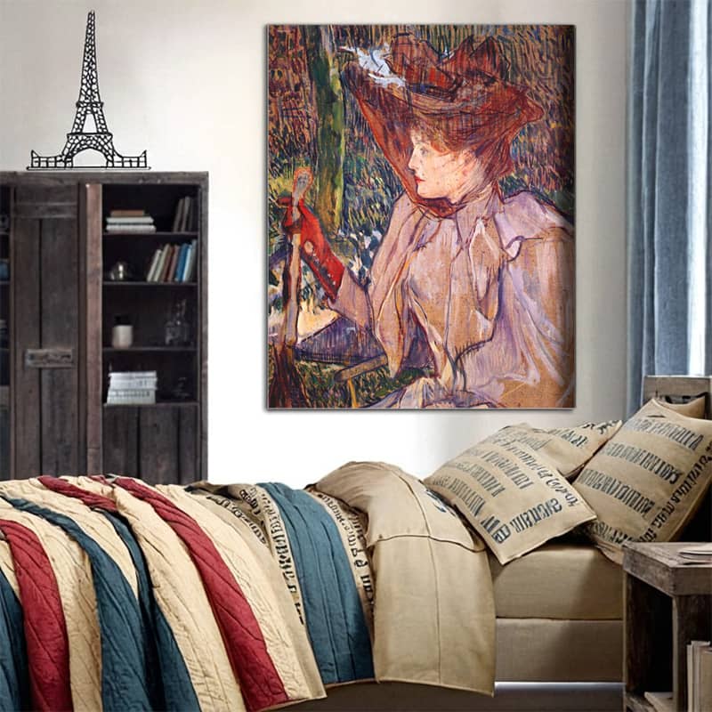 Woman with Gloves by Henri de Toulouse-Lautrec Paint by Number - Famous Art