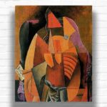 Woman with a Shirt Sitting in a Chair by Pablo Picasso - Paint by Numbers Kit