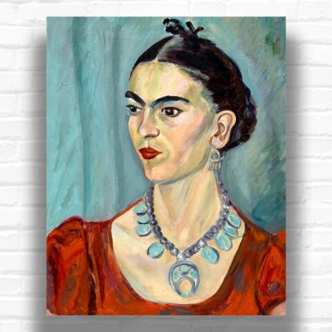 A Portrait of Frida Kahlo by Magda Pach Paint by Number - Portrait Famous Artist