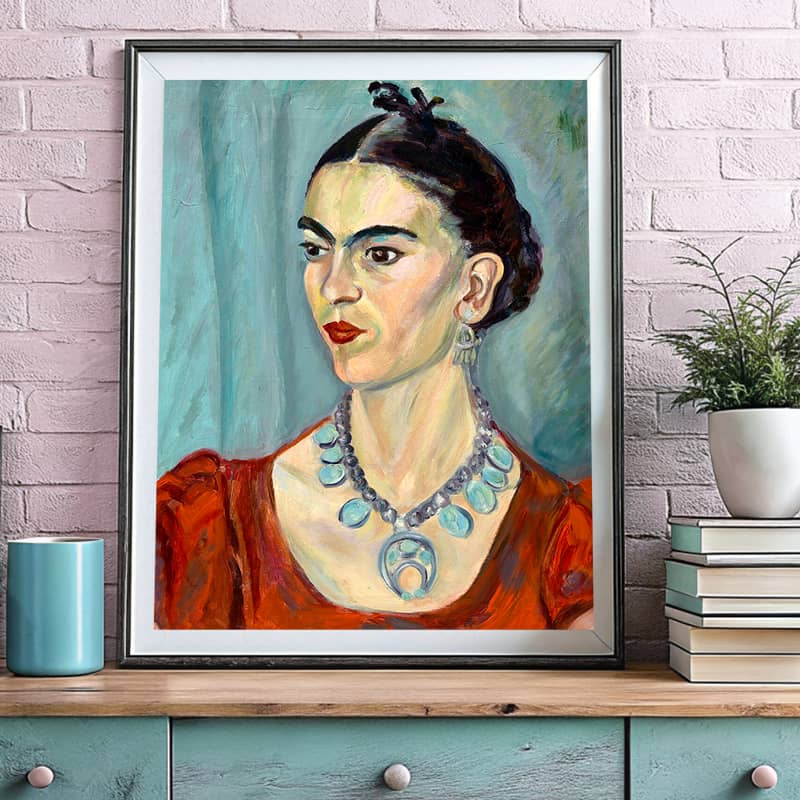 A Portrait of Frida Kahlo by Magda Pach Paint by Numbers - Portrait Famous Artist
