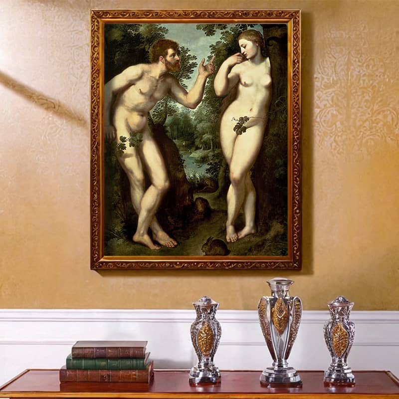 Adam and Eve by Peter Paul Rubens Paint by Number – Famous Biblical Art
