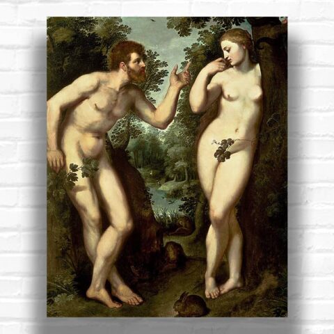 Adam and Eve by Peter Paul Rubens Paint by Numbers – Famous Biblical Art
