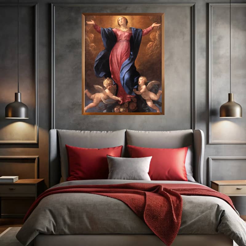 Assumption of the Virgin by Guido Reni Paint by Number - Famous Baroque Artwork