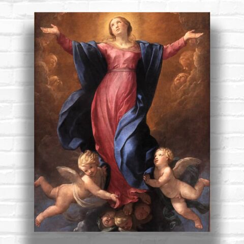 Assumption of the Virgin by Guido Reni Paint by Numbers - Famous Baroque Artwork