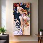 Autumn by Alphonse Mucha 1897 Paint by Numbers - Art Nouveau Large Wall Art