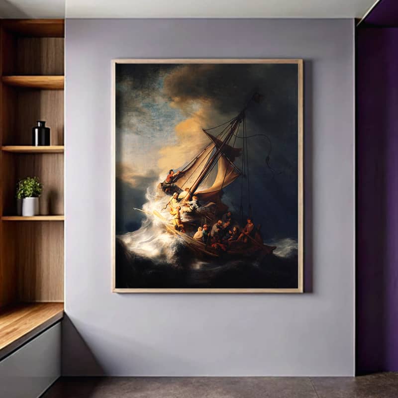 Christ in the Storm on the Sea of Galilee by Rembrandt – Paint by Numbers Kit