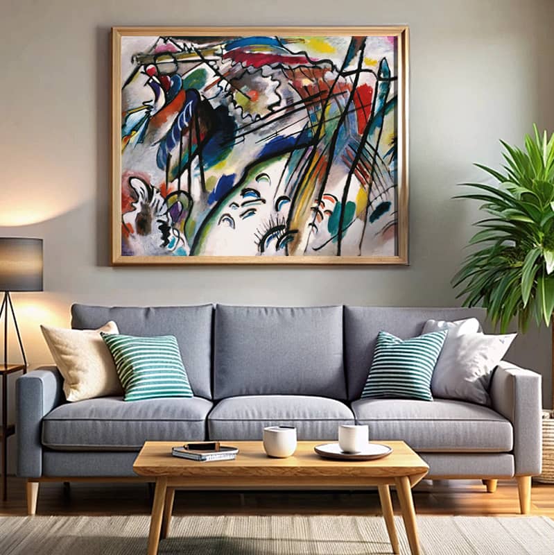 Improvisation 28 by Wassily Kandinsky Paint by Number - Famous Abstract Artwork