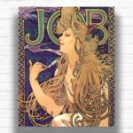 Job Cigarettes by Alphonse Mucha Paint by Numbers - Famous Art Nouveau