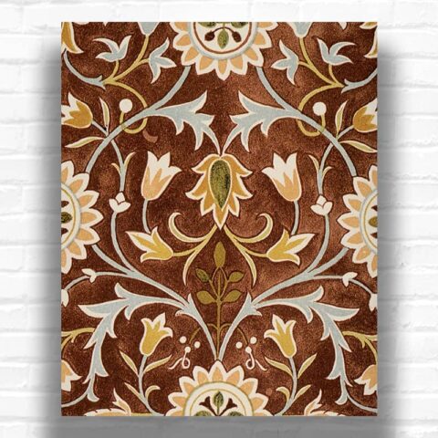 Little Flower by William Morris Paint by Numbers - Vintage Floral Pattern Art