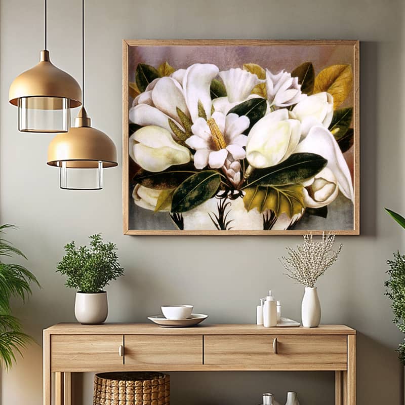 Magnolias, 1945 Frida Kahlo Paint by Number - Tropical Floral Art