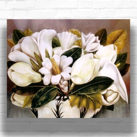 Magnolias, 1945 Frida Kahlo Paint by Numbers - Tropical Floral Art