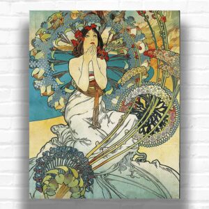 Monaco Monte Carlo by Alphonse Mucha Paint by Number – Famous Vintage Art