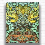Peacock and Dragon by William Morris Paint by Numbers - Victorian Decorative Art