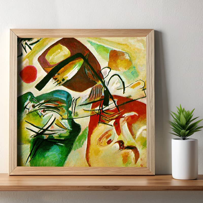 Picture with a Black Arch by Wassily Kandinsky Paint by Number – Abstract Art