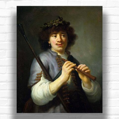 Rembrandt as Shepherd by Rembrandt Paint by Numbers - Famous Self Portrait