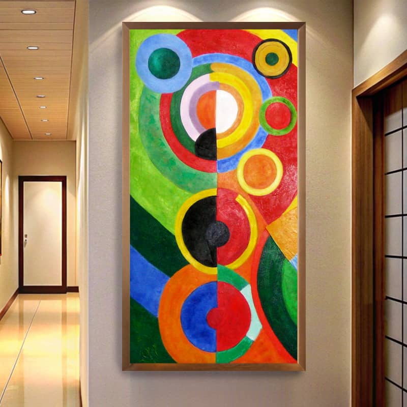 Rhythm (Left Panel) by Robert Delaunay Paint by Numbers Kit – Large Abstract Art